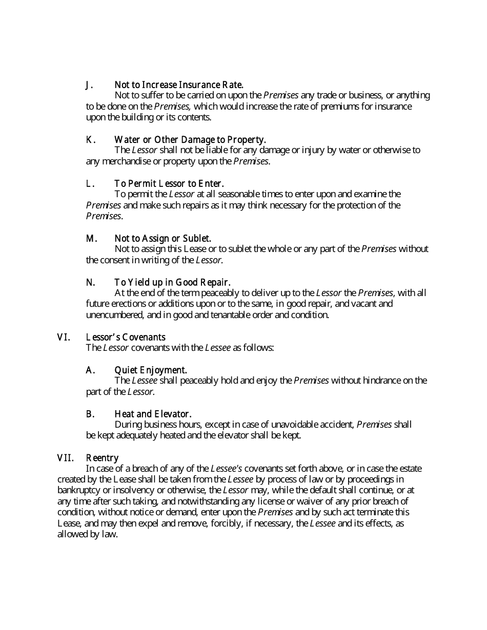 Short Form Lease of Office Space, Page 3
