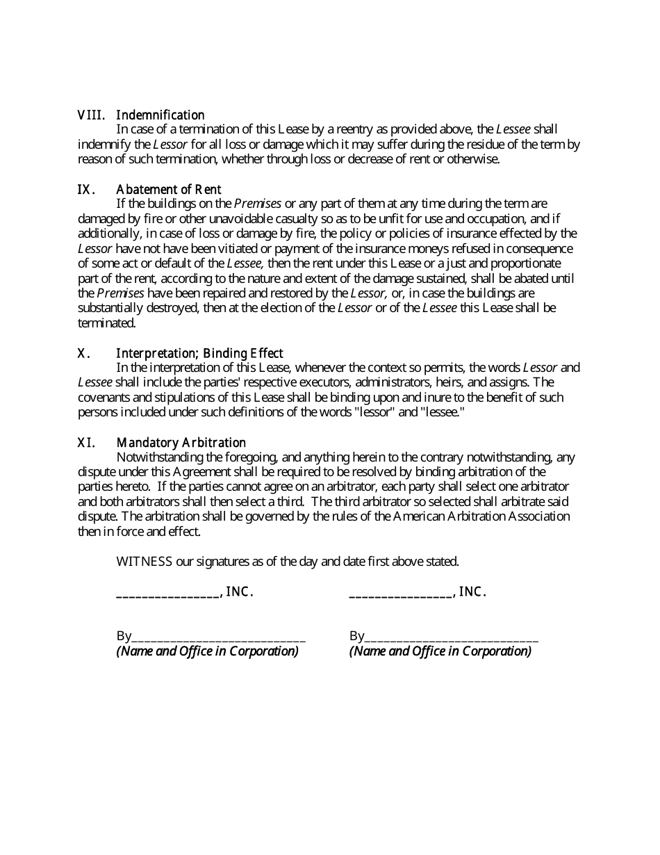 Short Form Lease Of Office Space - Fill Out, Sign Online And Download 