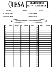 &quot;State Chess Notation Chart - Iesa&quot;