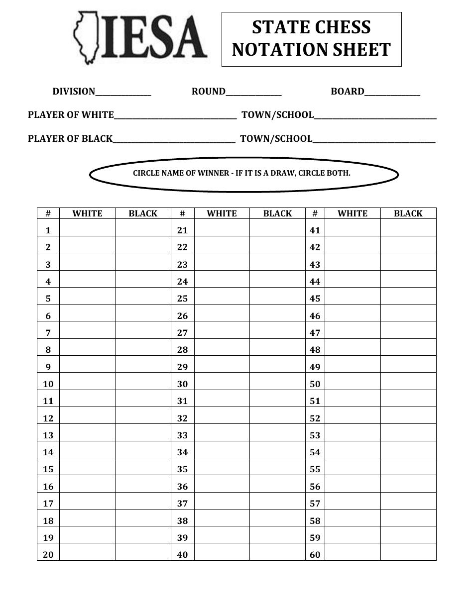 State Chess Notation Chart Iesa Download Printable PDF Templateroller