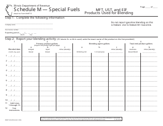 Document preview: Form RMFT-29-B Schedule M Special Fuels - Illinois