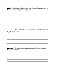 Scientific Method Planning Sheet Template, Page 2