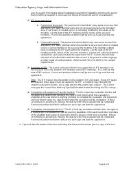 Form 581-1281-P Written Agreements Between the Parent and the District - Oregon, Page 4