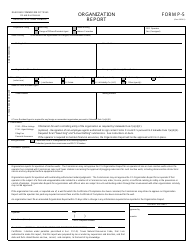 Document preview: Form P-5 Organization Report - Texas