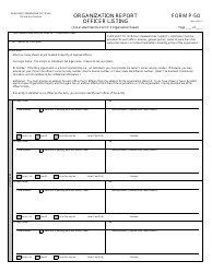 Form P-5 Organization Report - Texas, Page 3
