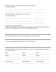 Law Enforcement Peer Application Form - Tennessee Public Safety Network - Tennessee, Page 2