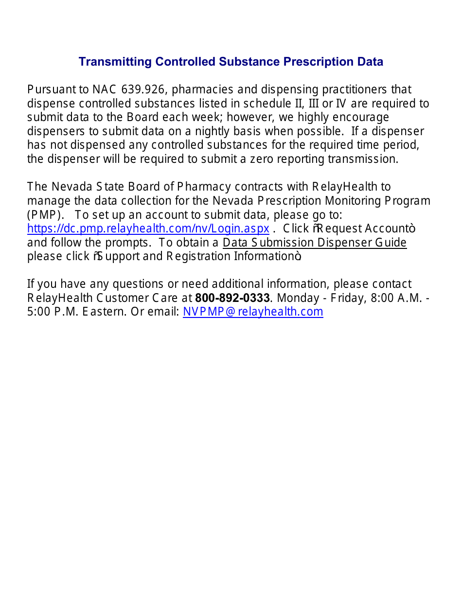 Application for Authority to Dispense Controlled Substances or Dangerous Drugs or Both - Nevada, Page 3