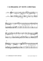 I&#039;m Dreaming of White Christmas Piano Sheet Music