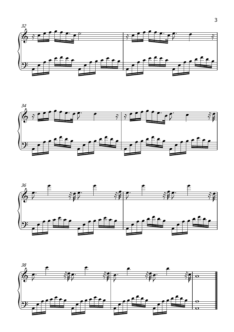 Yann Tiersen - La Plage Piano Sheet Music, Page 3