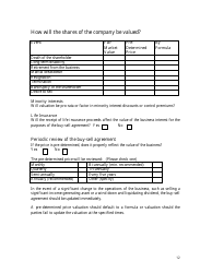 Buy-Sell Agreement Planning Checklist Template - Sun Life Financial - Canada, Page 13