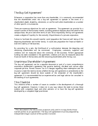 Buy-Sell Agreement Planning Checklist Template - Sun Life Financial - Canada, Page 2