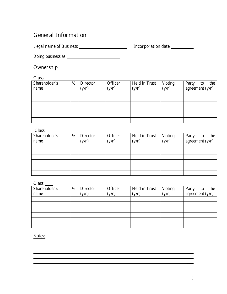 Buy-Sell Agreement Planning Checklist Template - Sun Life Financial - Canada, Page 7