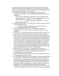 Stockholder Buy-Sell Agreement Template, Page 3