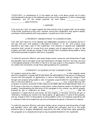Cohabitation Agreement Form - City of Columbus, Ohio, Page 2