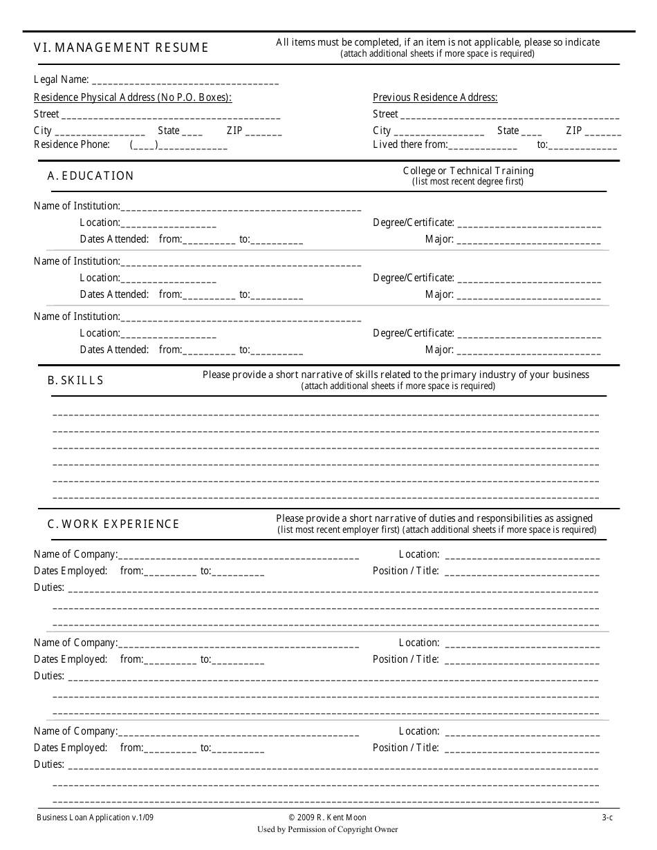 Business Loan Application Form - Members Choice Credit Union, Page 6