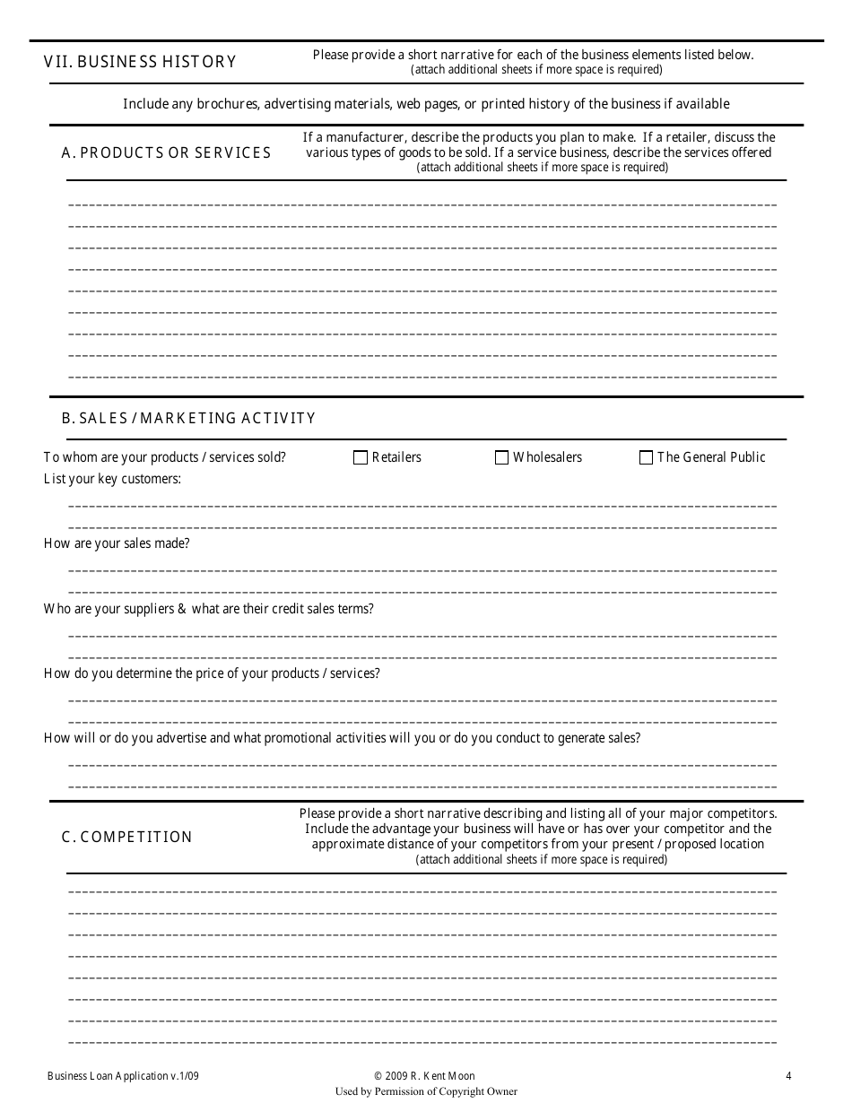 Business Loan Application Form - Members Choice Credit Union, Page 7