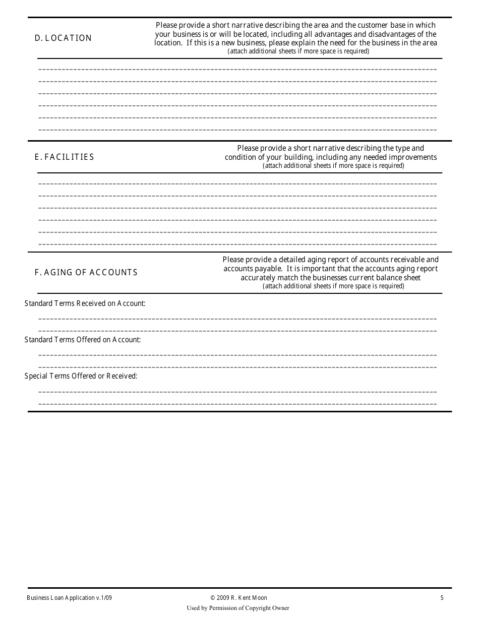 Business Loan Application Form - Members Choice Credit Union, Page 8