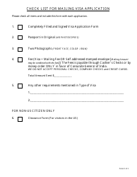 &quot;Indian Visa Application Form - Consulate General of India&quot; - San Francisco, California, Page 5