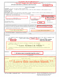 Sample Active Duty Finance Forms Packet - the Air University, Page 3