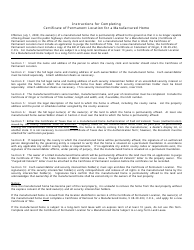 Form MH301 Certificate of Permanent Location for a Manufactured Home - Colorado, Page 2