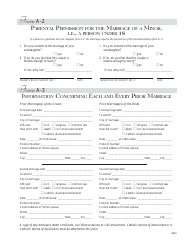 &quot;Prenuptial Investigation Form for Catholic Churches&quot; - New Jersey, Page 2