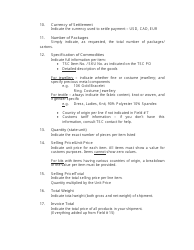 Form CL1 Canada Customs Invoice Filing Packet - the Shopping Channel - Canada, Page 5