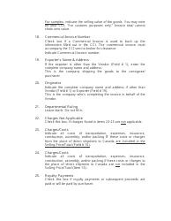 Form CL1 Canada Customs Invoice Filing Packet - the Shopping Channel - Canada, Page 6