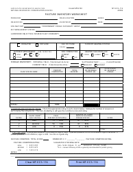 Form MT-ECS-116 Pasture Inventory Worksheet