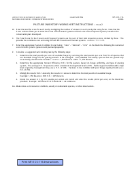 Form MT-ECS-116 Pasture Inventory Worksheet, Page 3