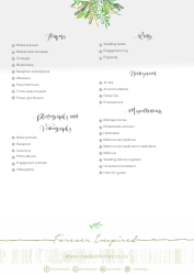 Wedding Day Checklist Template - Forever Friday, Page 3