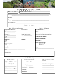 Document preview: Assistance Request Form