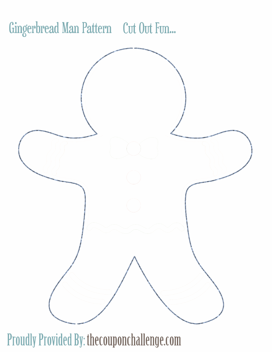 Gingerbread Cut Out Template