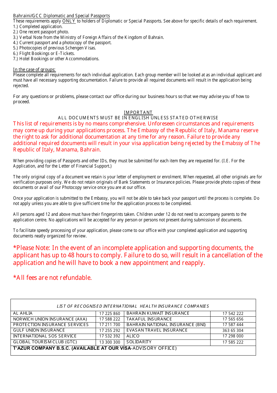 Application Form for Schengen Visa - Embassy of Italy in Manama, Page 4