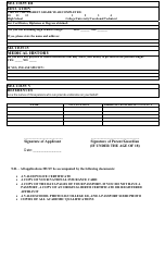 Annual Summer Employment Programme Application Form - Bahamas, Page 2