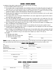 Form TT-RDL-071 Application to Employ Non-resident Worker(S) and Employer&#039;s Non-resident Worker Agreement - Federated States of Micronesia, Page 2