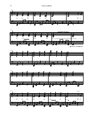 D.gray-Man Ost - Lala&#039;s Lullaby Piano Sheet Music, Page 2