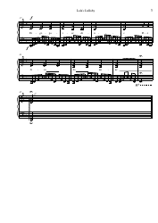 D.gray-Man Ost - Lala&#039;s Lullaby Piano Sheet Music, Page 3