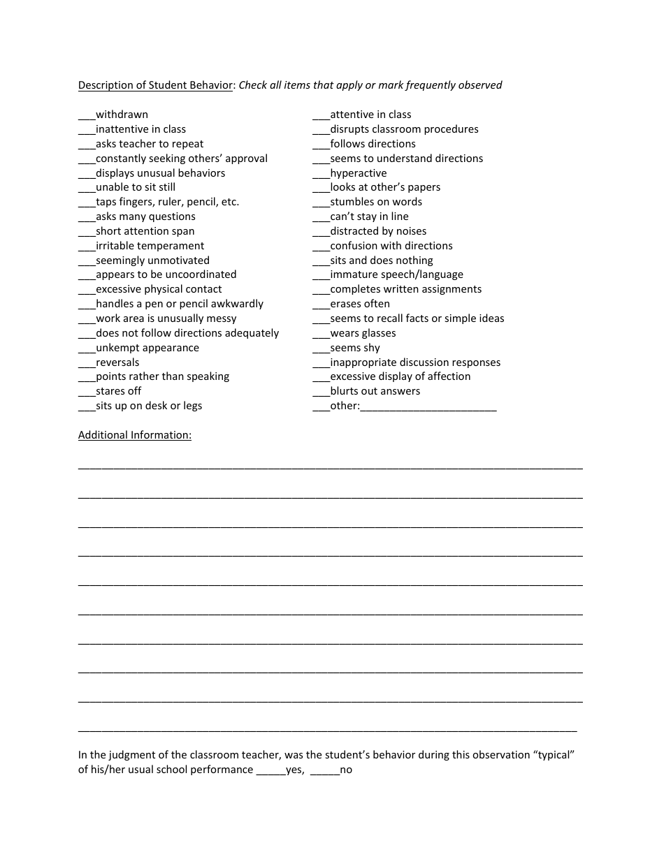 Observation Report Form - Fill Out, Sign Online And Download PDF ...