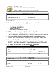 Form APO-11 Petition for a Contested Case Hearing - Hawaii