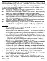 CBP Form 434 North American Free Trade Agreement Certificate of Origin, Page 2