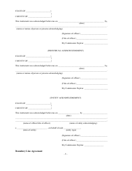 Boundary Line Agreement Template, Page 2