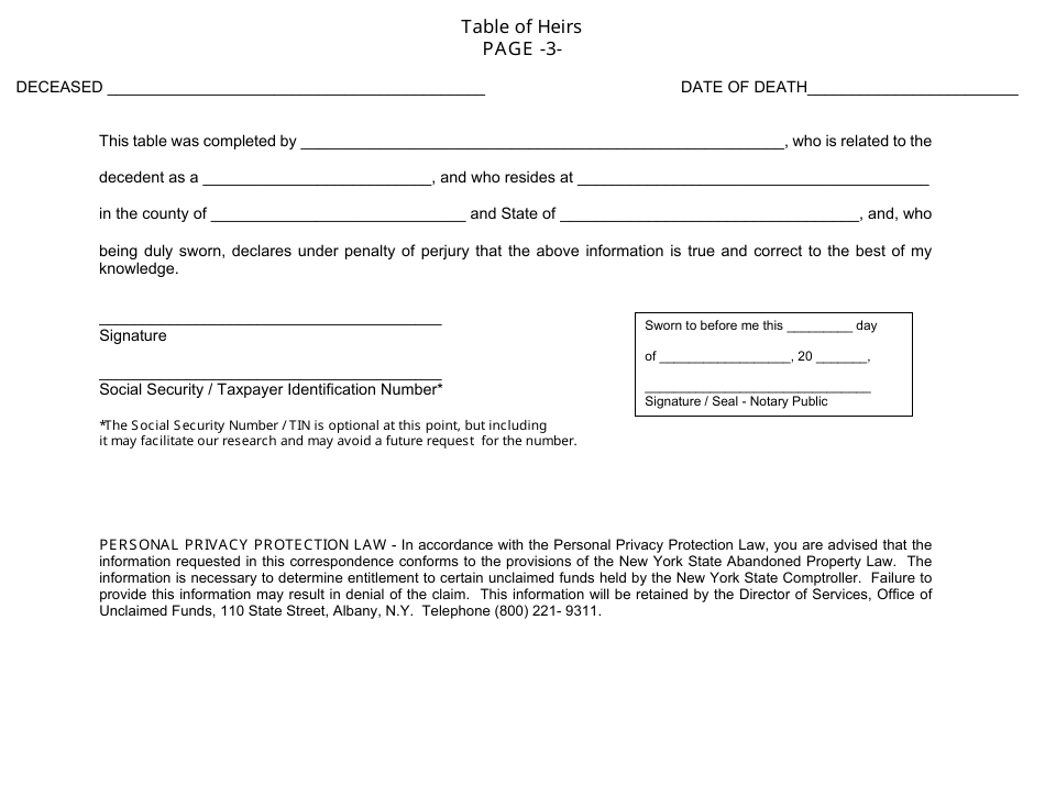 New York Small Estates Affidavit Form Fill Out Sign Online And Download Pdf Templateroller 0096