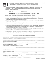 Form GT-500002 Suggested Format for Affidavit for Exemption of Aircraft Sold for Removal From the State of Florida by a Nonresident Purchaser - Florida