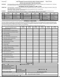 Transaction Privilege (Sales) Tax Return - City of Flagstaff, Arizona, Page 2
