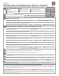 Form OW-12 &quot;Withholding for Nonresident Royalty Interest&quot; - Oklahoma