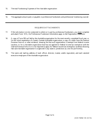 SOS Form 101 Registration Statement of Charitable Organization - Oklahoma, Page 3