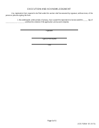 SOS Form 101 Registration Statement of Charitable Organization - Oklahoma, Page 4