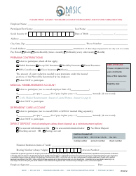Document preview: Employee Direct Deposit Enrollment Form - Basic Flex