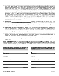Earnest Money Contract Template, Page 4