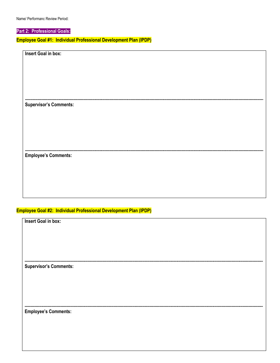 Performance Review Form for Non-supervisory Staff (Dys Instructional Coaches) - Ohio, Page 2